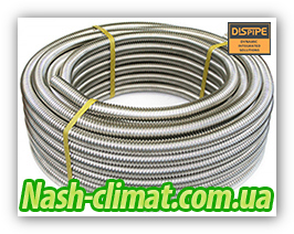 Гофра труба 32hf Dispipe, отожженная, из нержавеющей стали.